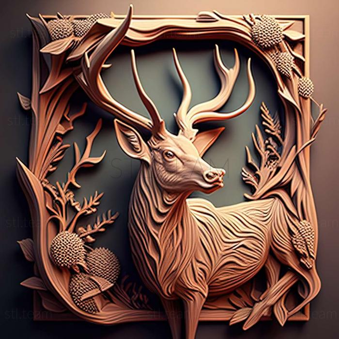 3D model Deer (STL)